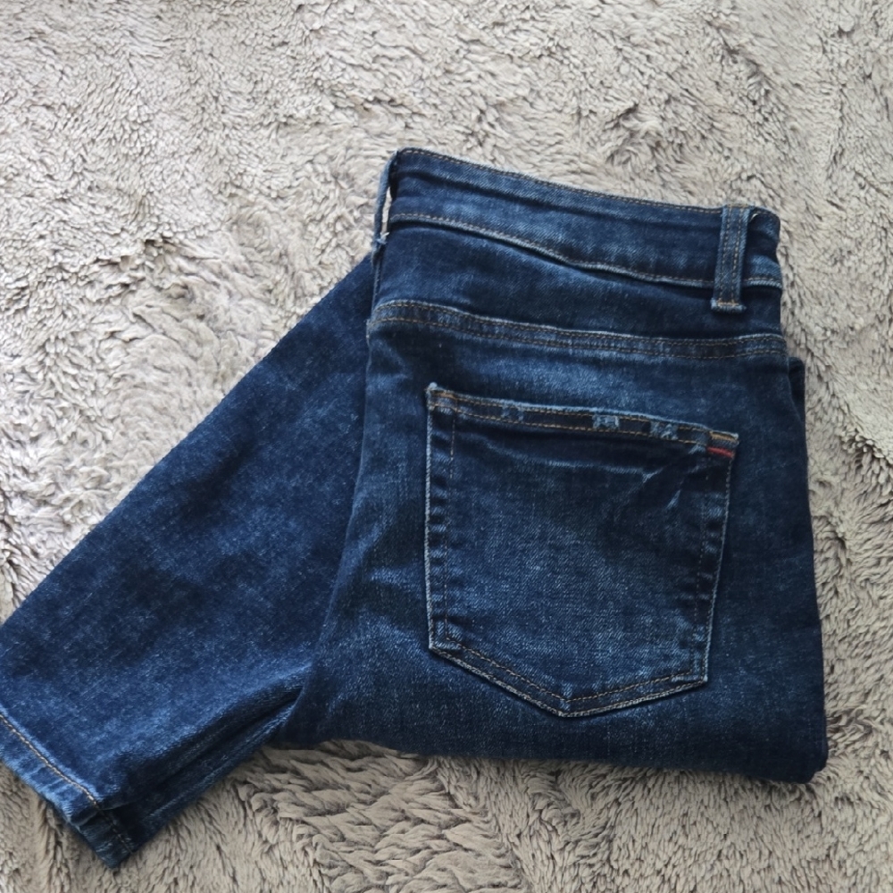 EDGELY Classic Button Up Blue Denim Jeans